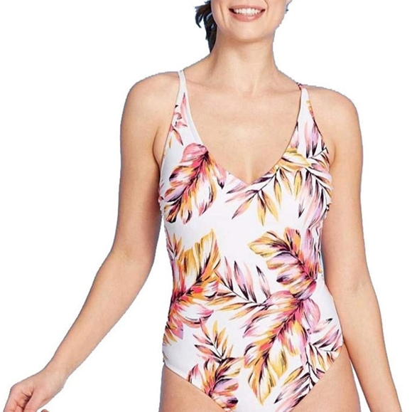 Kona Sol Other - Kona Sol V-neck Crossback One piece Swimsuit
